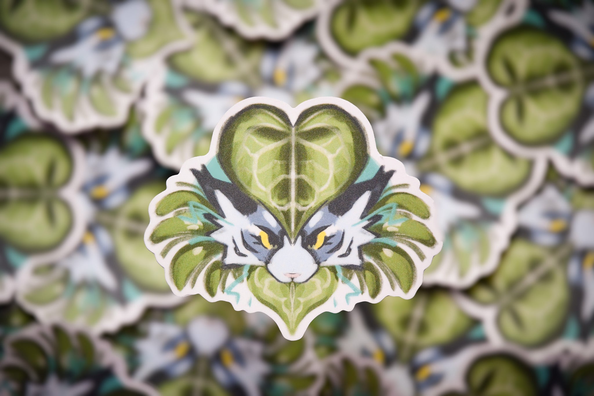 Planty Cat Vinyl Sticker