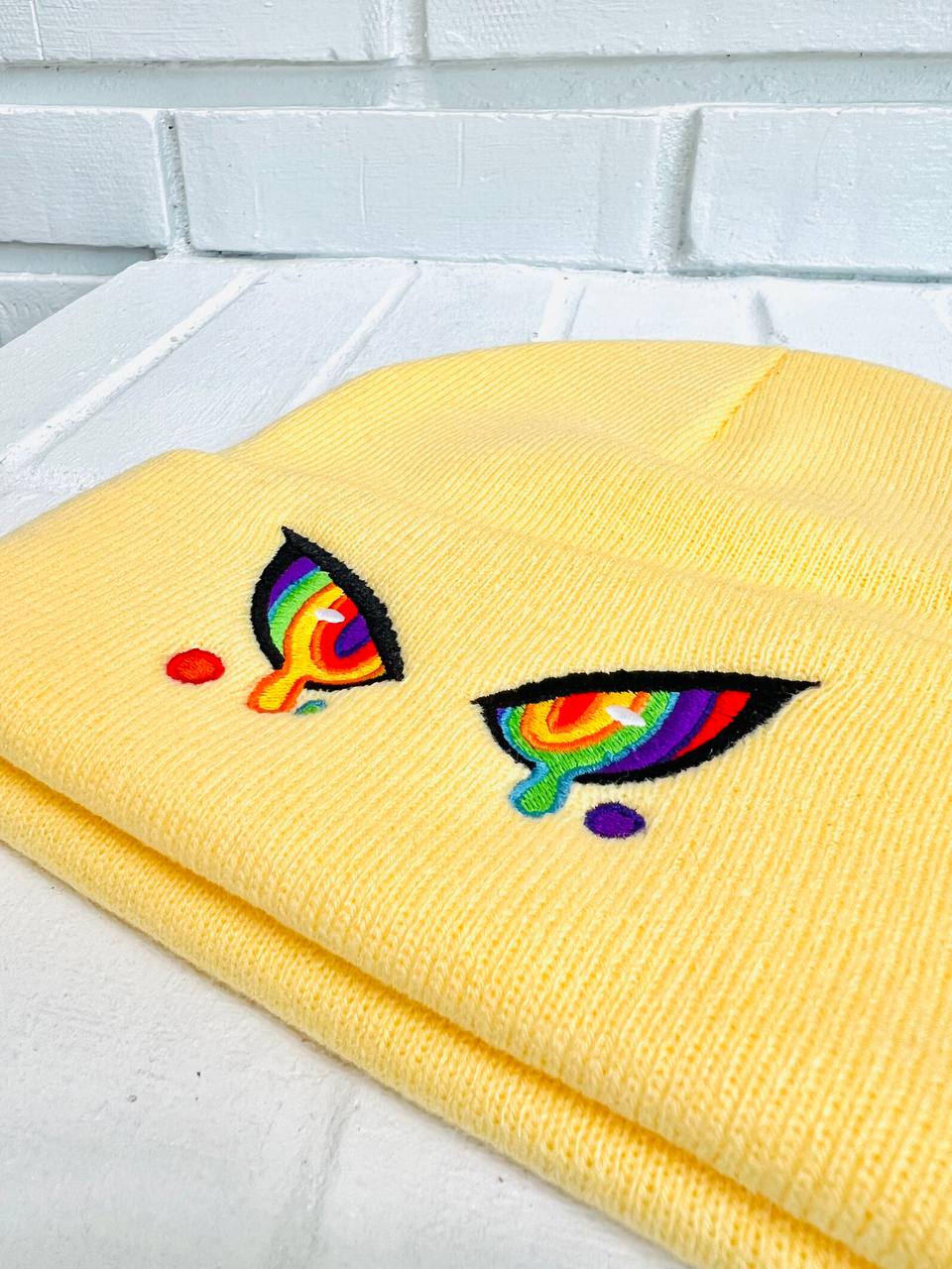 RAINBOW Hypno Embroidered Beanie