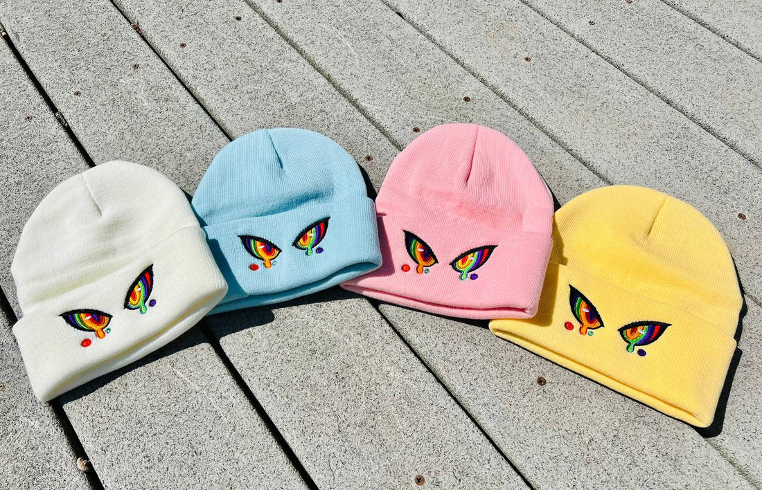 RAINBOW Hypno Embroidered Beanie