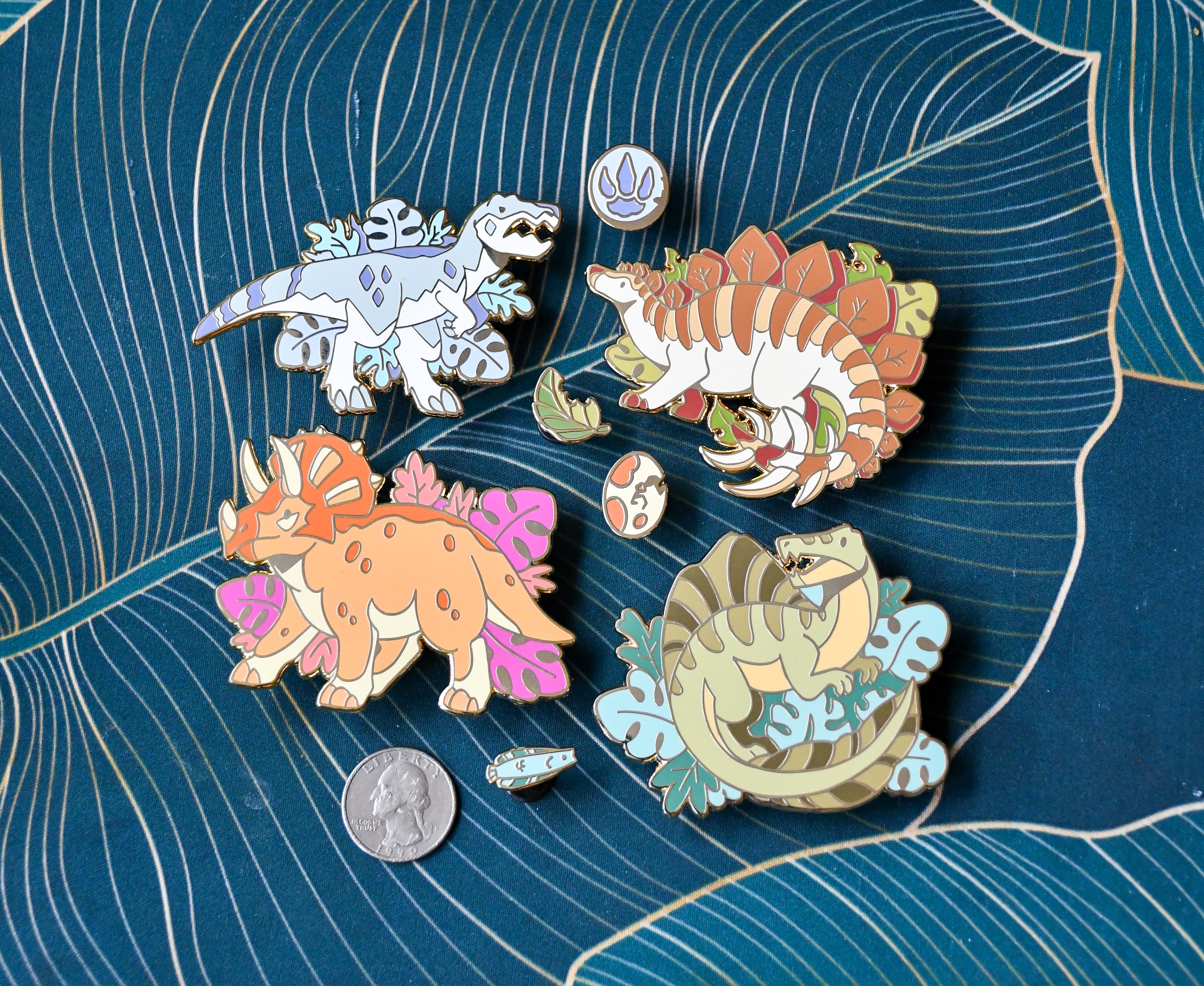 Dino Pin Set