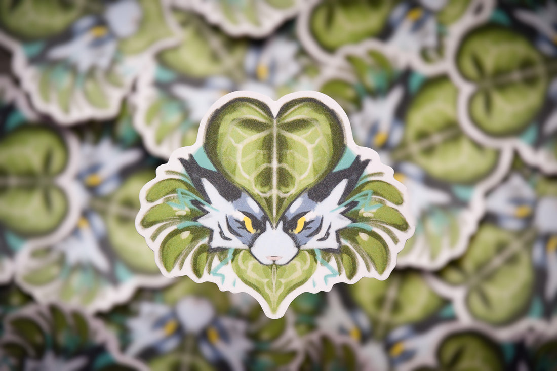 Planty Cat Vinyl Sticker