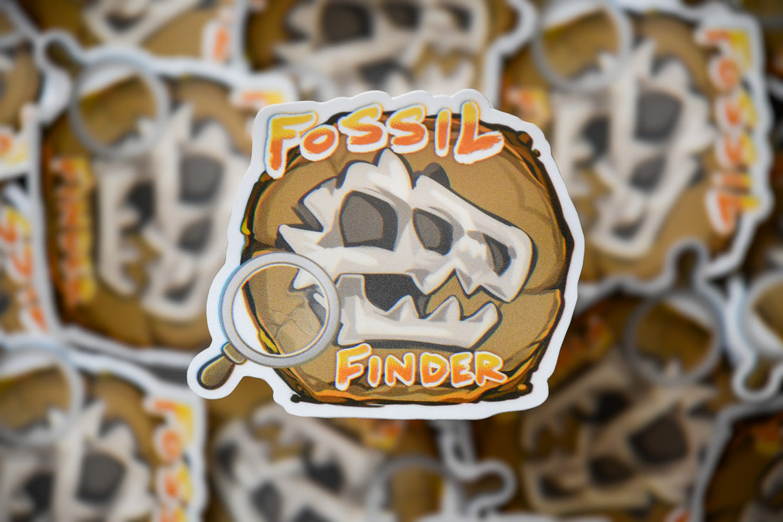 Fossil Finder Vinyl Sticker
