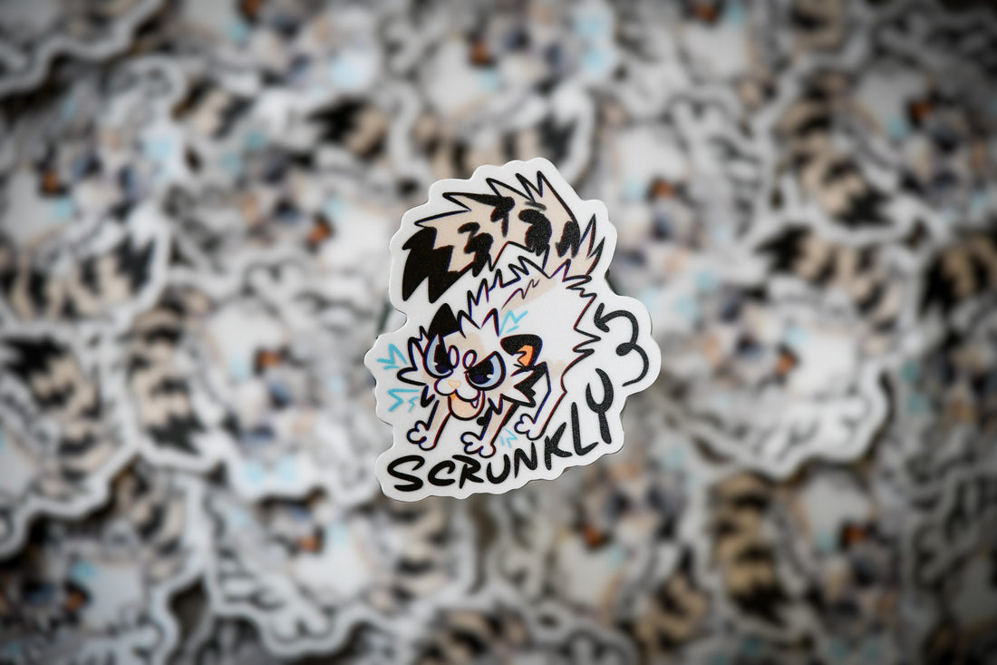 Skrunkly Cat Vinyl Sticker