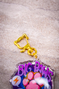 Big Paws Only Acrylic Charm