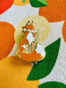 Blush Fox Enamel Pin
