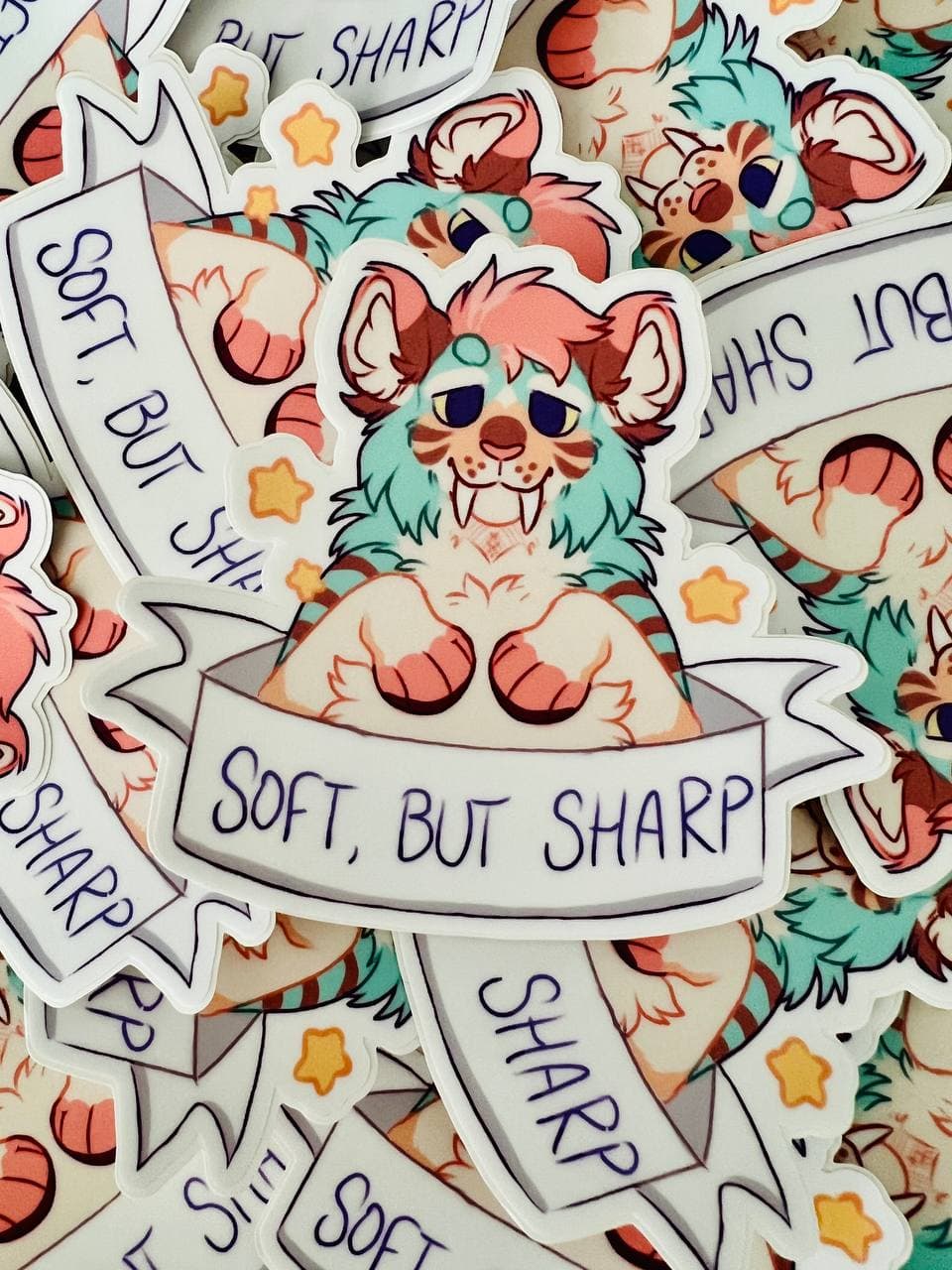 Soft, But Sharp Sticker