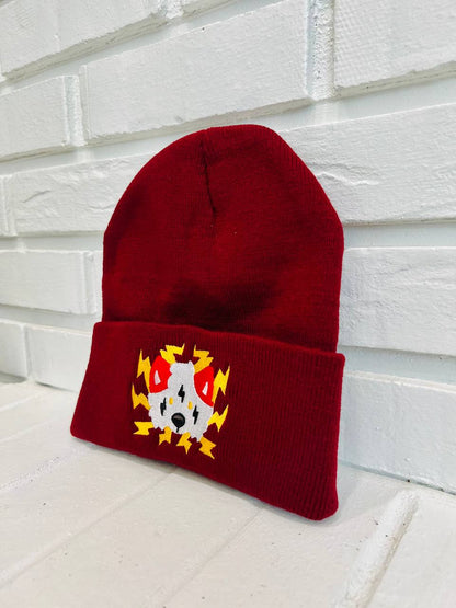 SHINY Boltie Embroidered Beanie!